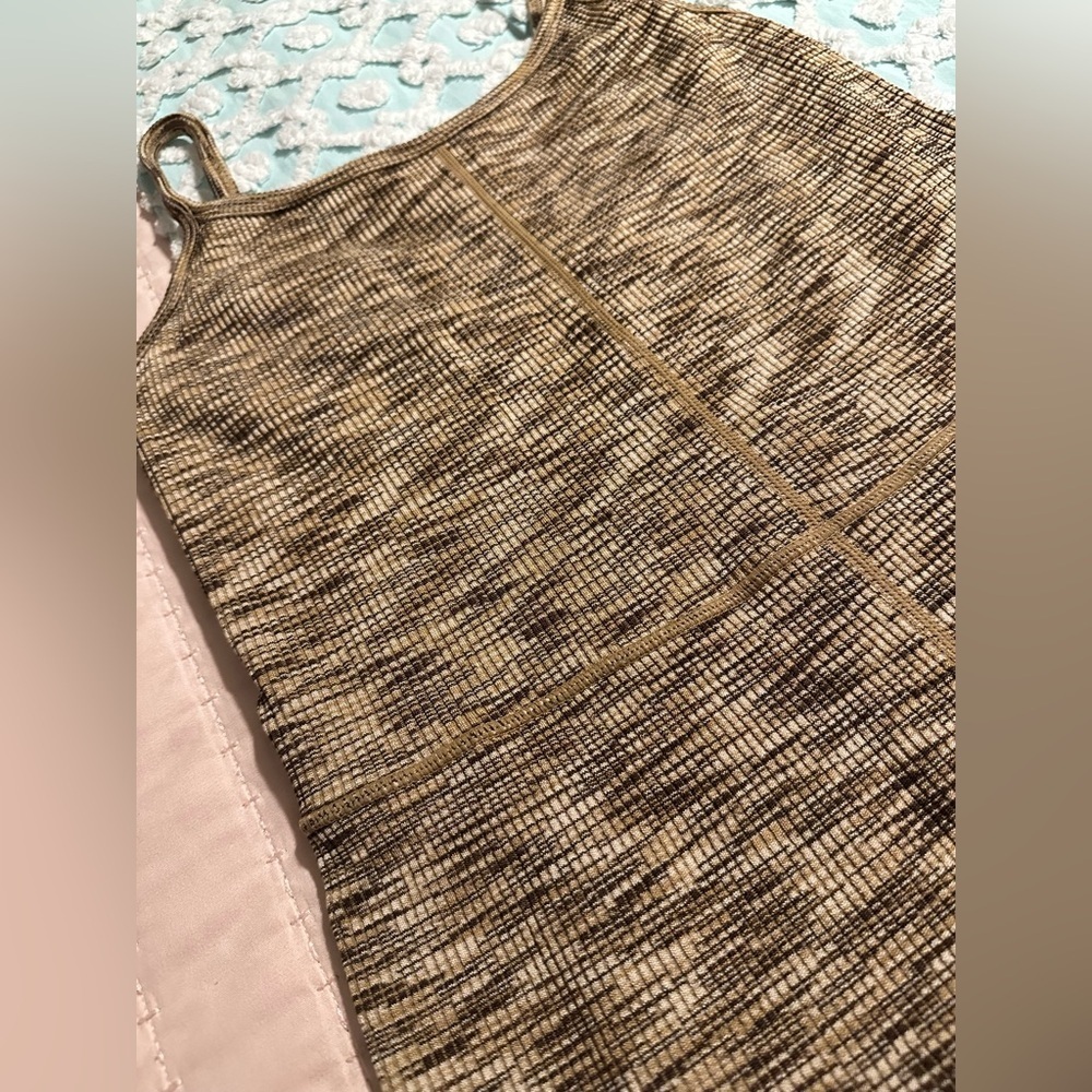 TARGET workout brown jumpsuit sz M - Picture 2 of 6